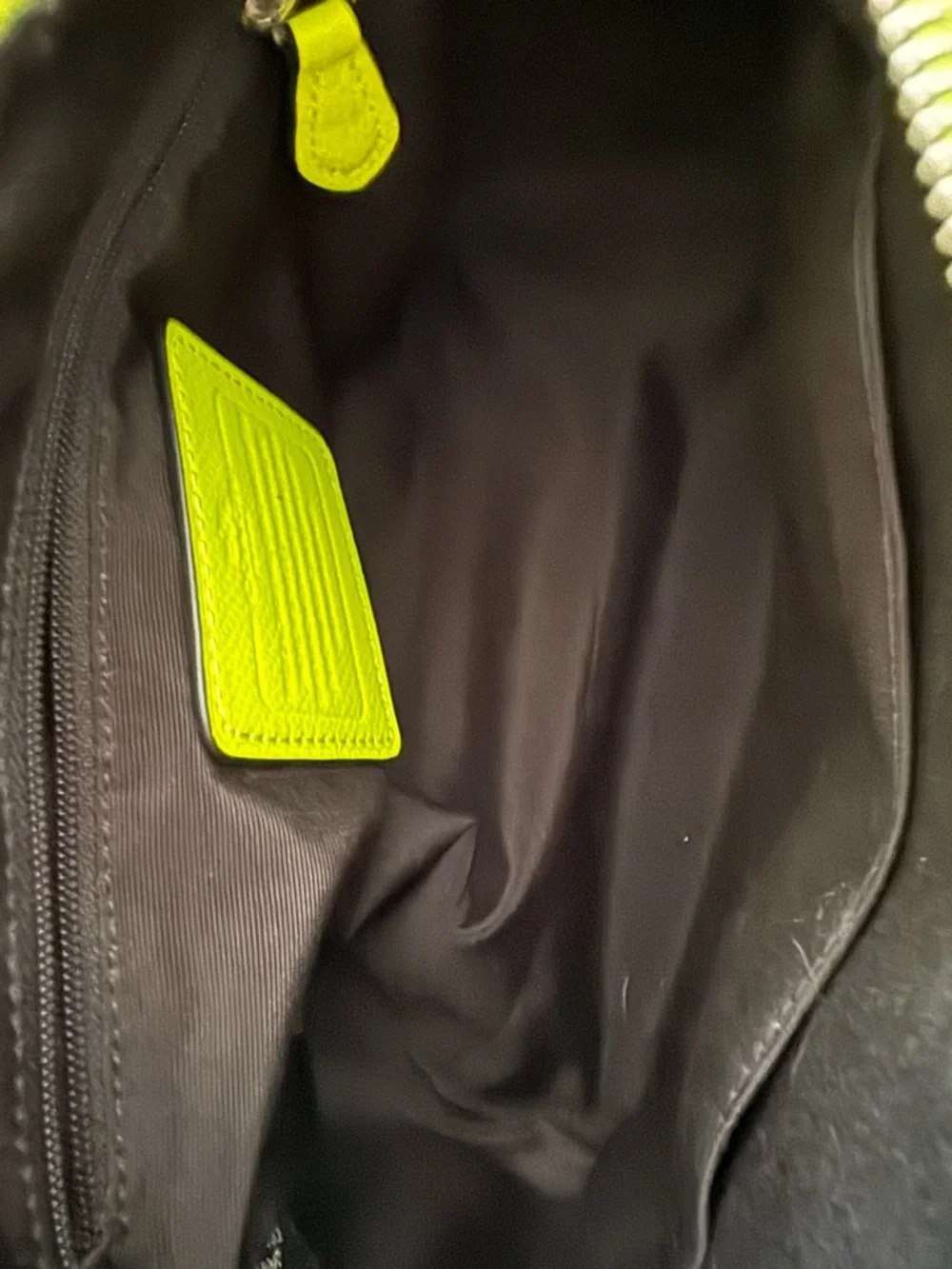 Coach Monogram Cross body with Neon Trim